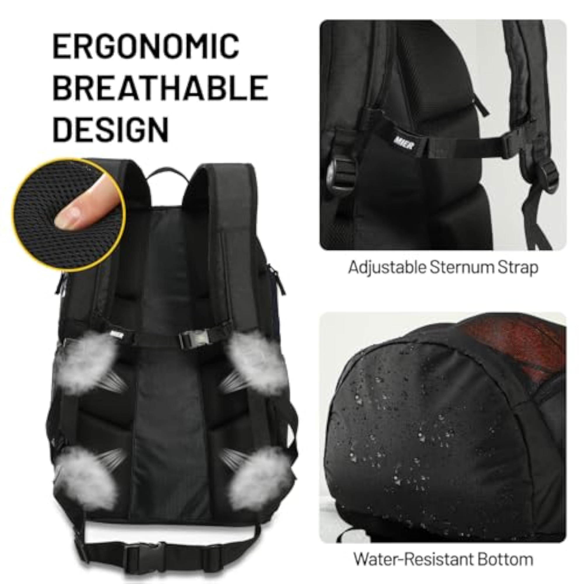 Large Sports Backpack with Pocket for Gym